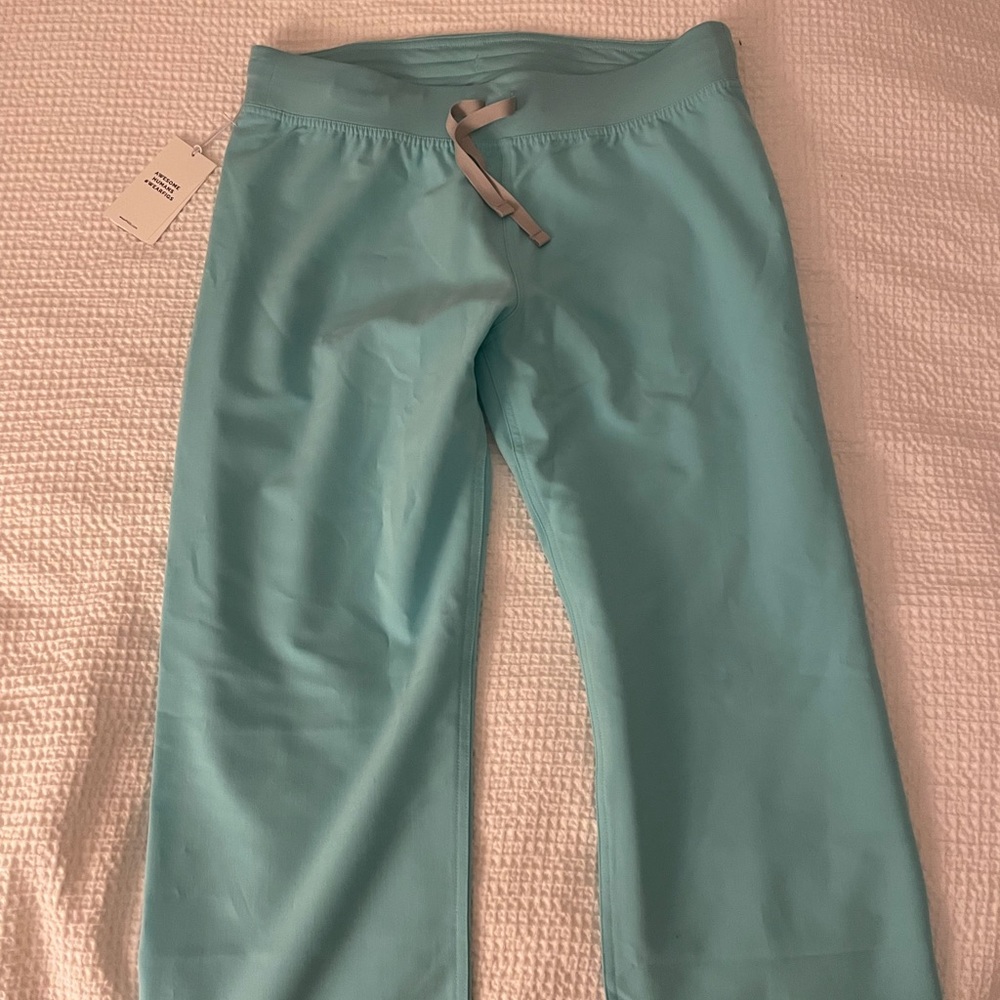 Figs Fresh Aqua Livingston Scrub Pants